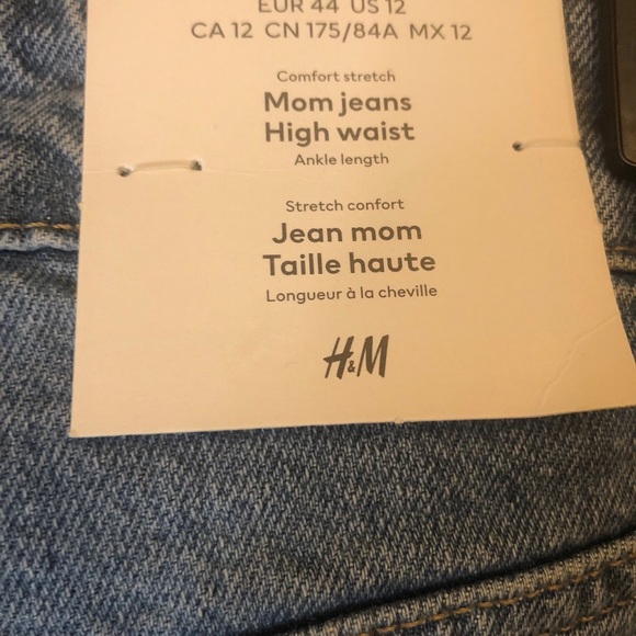 H&M mom jeans. Size 12 . NWT - Picture 6 of 9